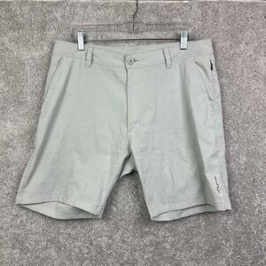 Path Projects Shorts Mens Large Beige Performance 8" Athletic Activewear Stretch